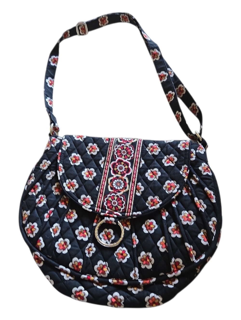 Vera Bradley Floral Nightingale Quilted Shoulder Bag Crossbody Purse Collectible